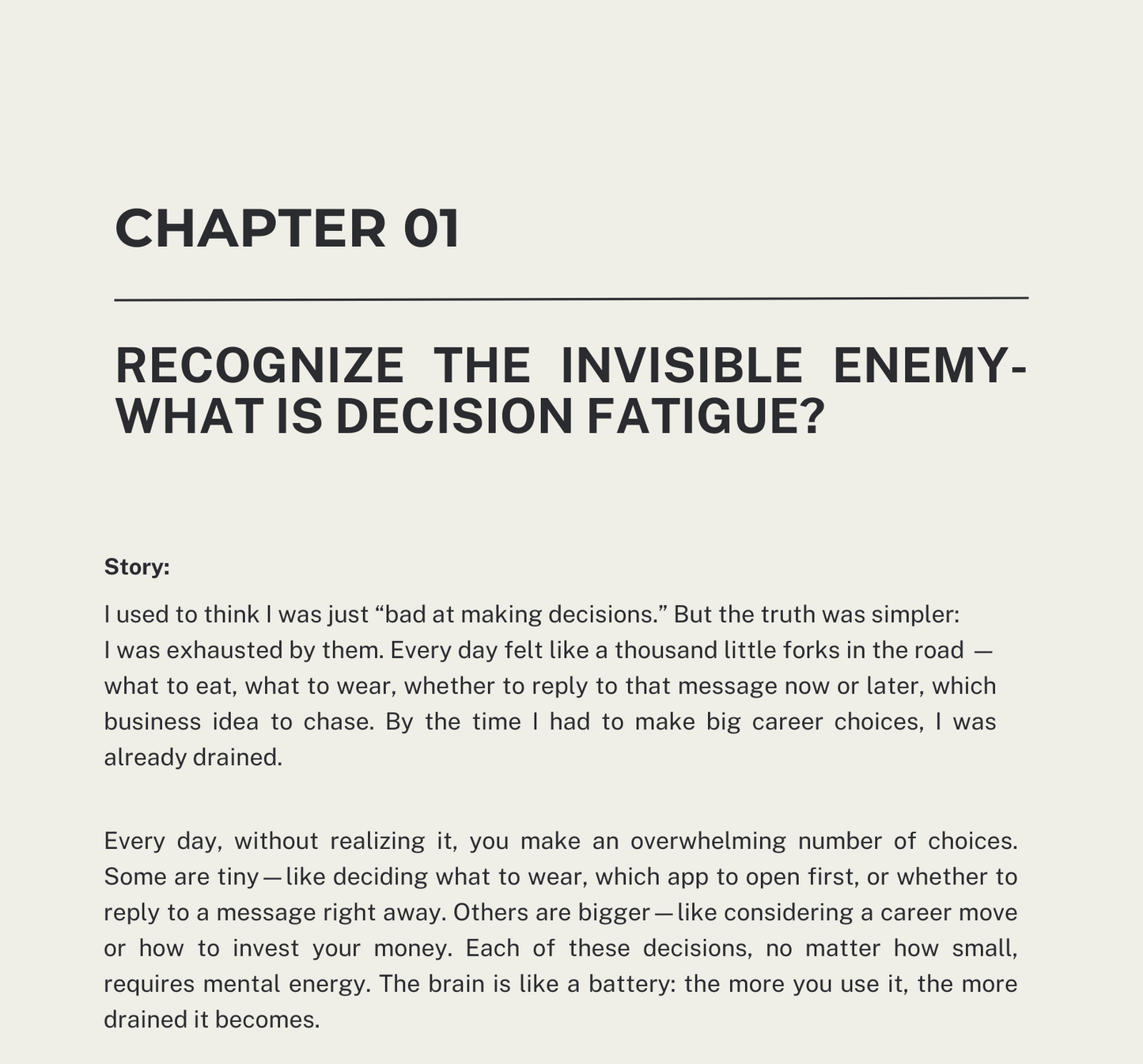 Decision Fatigue: How to Simplify Choices and Gain Energy
